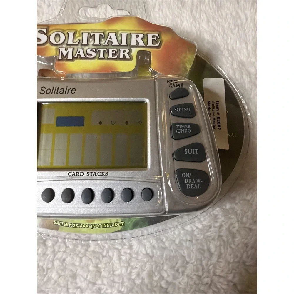 Solitaire Master Handheld Card Game Brand New Sealed Electronic Vegas Style NIP